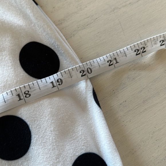 Black/Off-white Polka Dot skirt by Sweet Modesty. Fully lined. Size M. - Picture 6 of 7